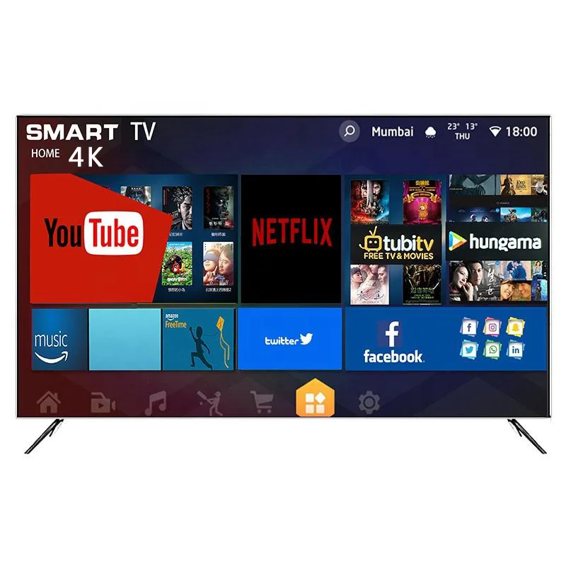 Android LED TV 65 дюймов полный плоский экран 4K smart Oem поставщики