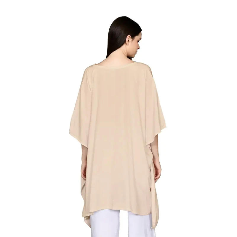 100% Rayon Wholesale Bali Manufacturer The Halter Bikini Sexy Kaftan Custom Khaki Elegant Kaftan Beachwear Solid Cover Summer