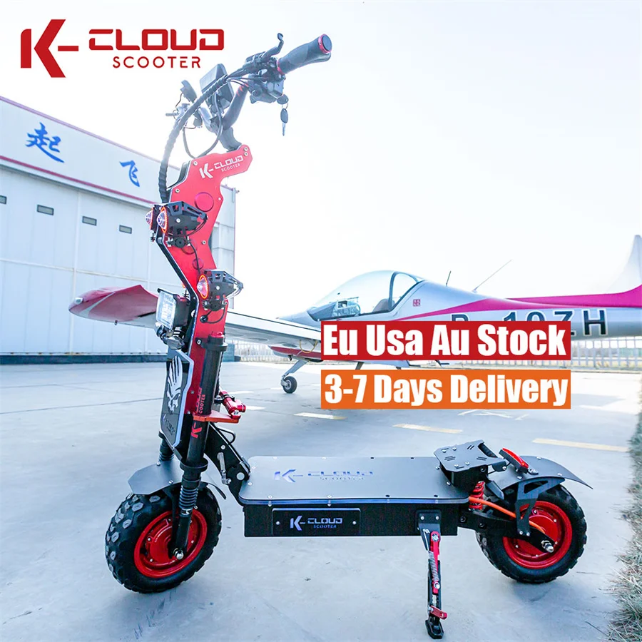 EU US AU Warehouse 8000W 10000W Powerful Adult 13 14 Inch Folding 72V Electric Scooter For Sale E Scooter