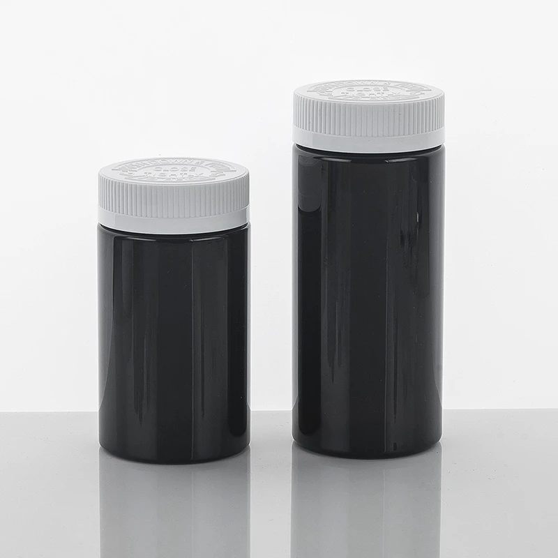 Factory Price 250ml High Quality Transparent PET Tall Jars Food Grade With Safety Cap