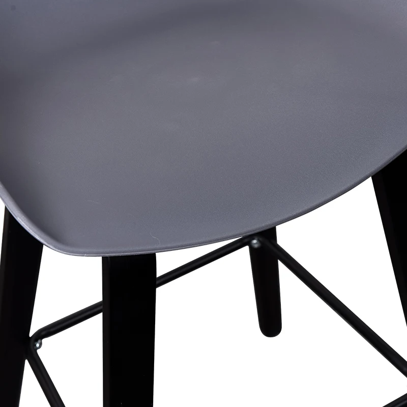 
Simple And Stylish Style Bar Stools with Wooden Leg Footrest Cover 