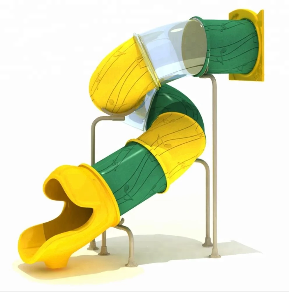 Manufacturer Wholesale large equipment kid slides outdoor playground plastic tube slide play set