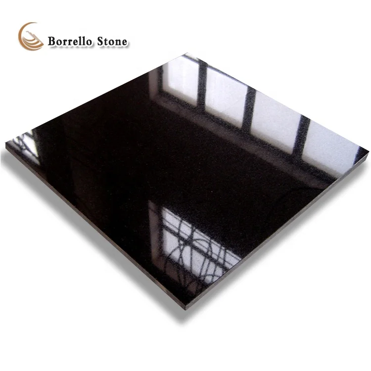 Direct Factory Chinese Absolute Black Granite Tile 12 x 12