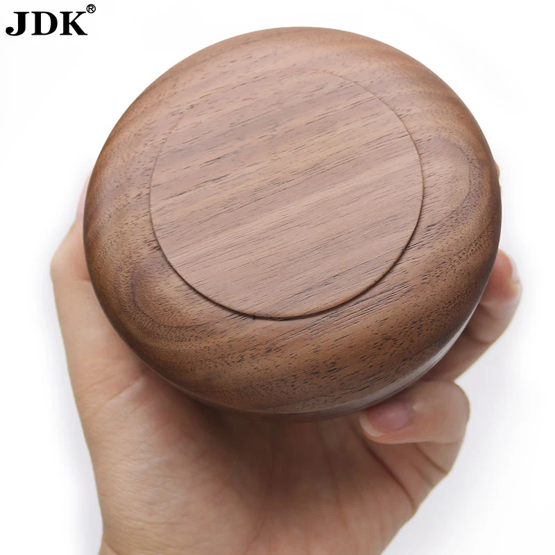 Wholesale walnut wood shaving brush mug bowl with cover lid