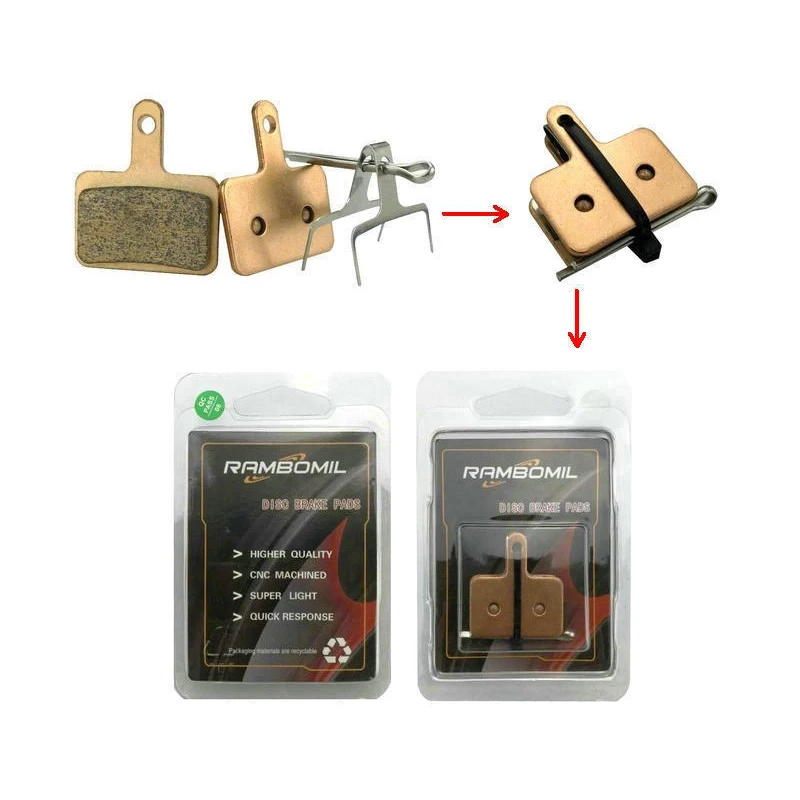 Copper Based Sintering Plate Bike Disc Brake Pad M355 M466 for Performance Bike Downhill bike