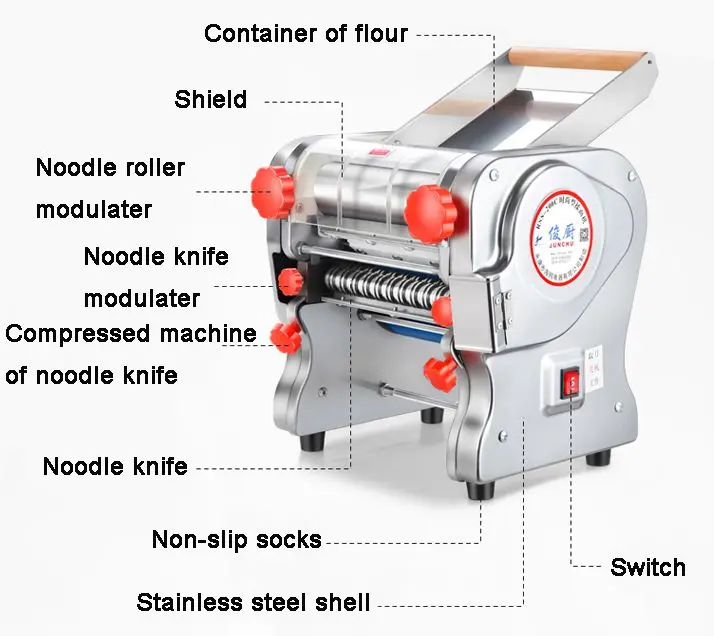  RSS-160C Автоматическая многофункциональная режущая машина для производства макаронных изделий в домашних условиях Сдобного теста