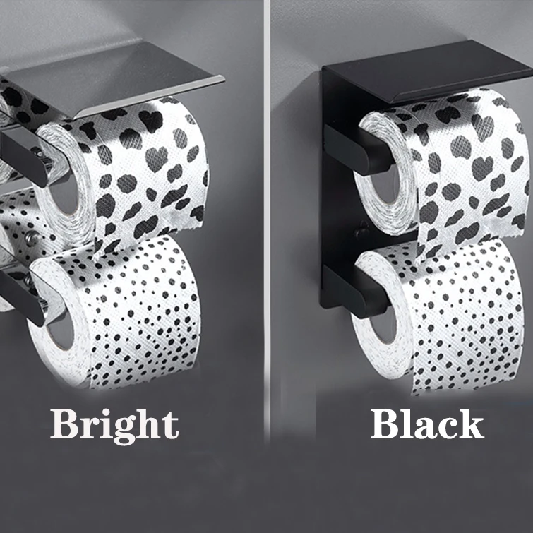 Sanga  New Design Stainless Steel Wall Mounted Phone Shelf and Paper Towel Holder Wholesale Bathroom Storage Rack