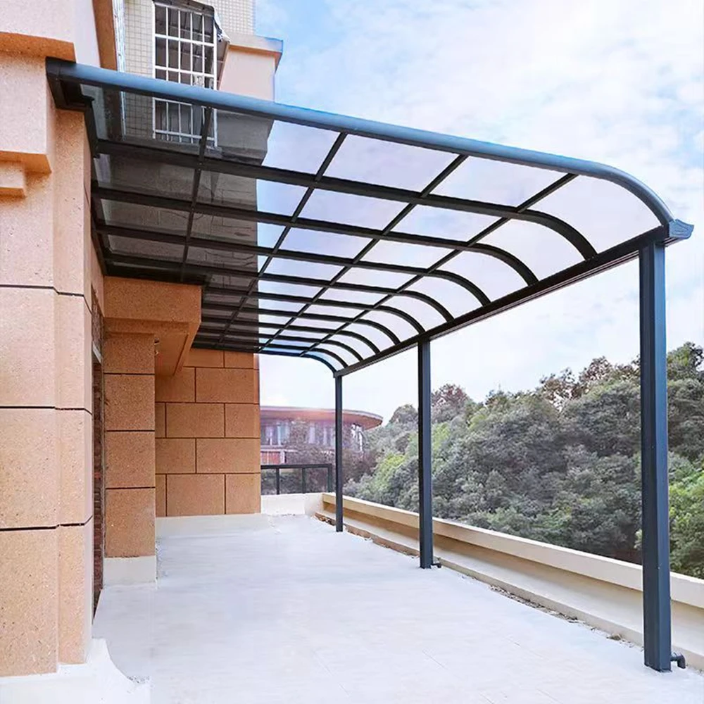 High Quality Modern Aluminum Polycarbonate Carport Polycarbonate Roof Panel Transparent Roofing Sheet