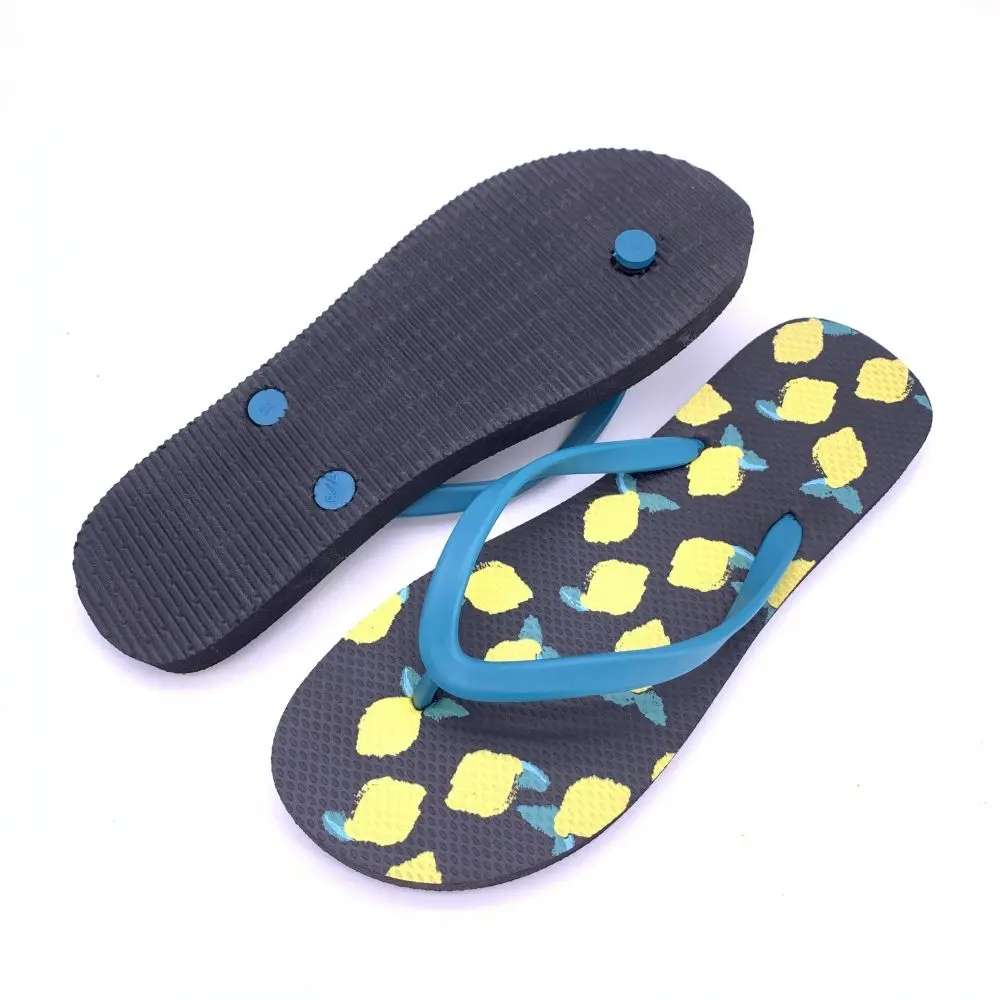 Promotional products casual rubber material sandals flip flops slippers flat
