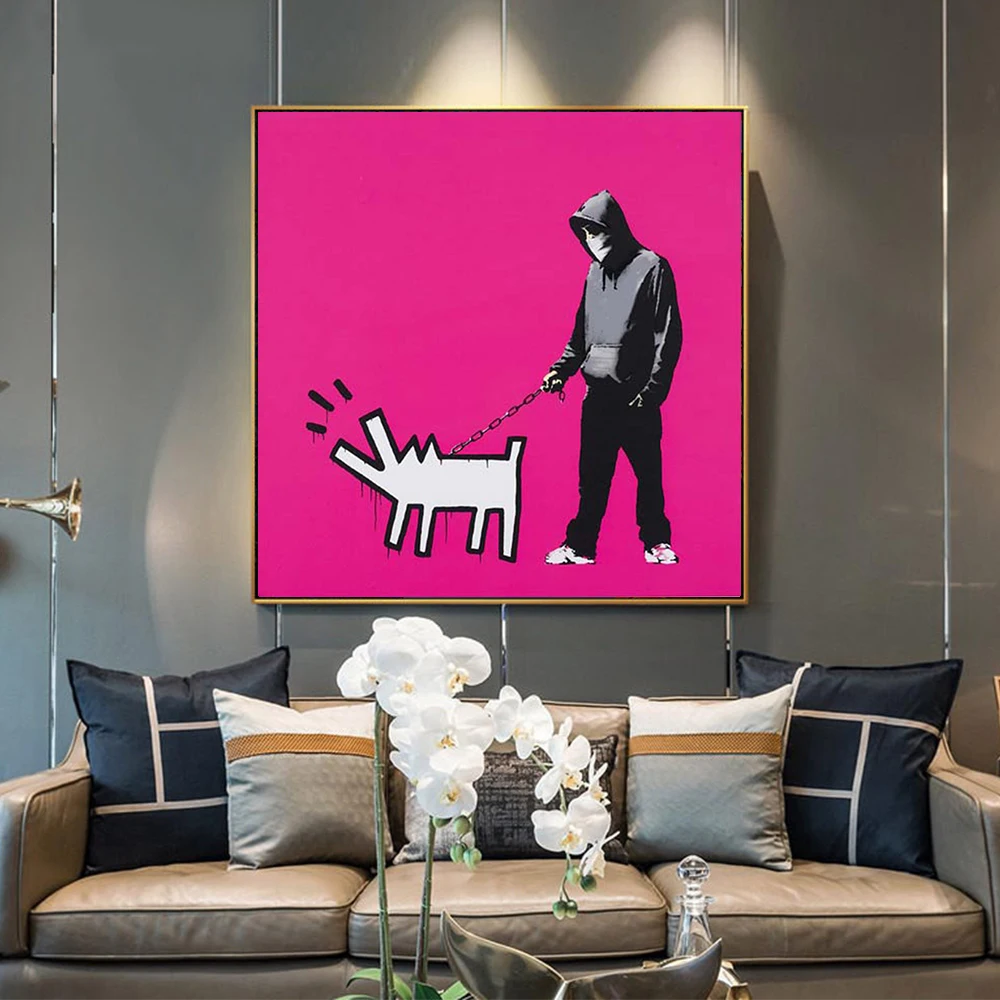 Home goods wall decor art waterproof digital printing photo canvas banksy prints