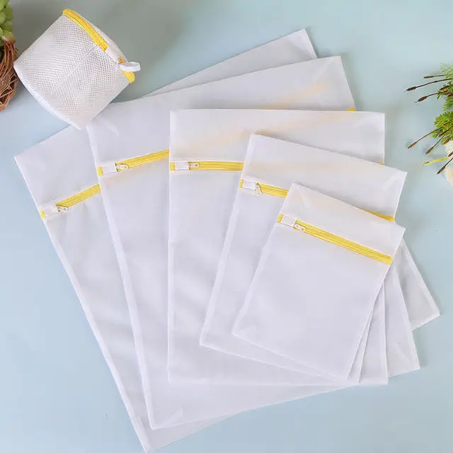 Hot Sale Custom Polyester Mesh Laundry Bags for Washing Machine Lingerie Blouse Bra Hosiery Laundry Bag