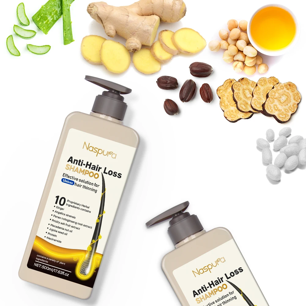Thailand Wholesale Natural Ginger Shampoo Hair Regrowth Active Ingredients Hair Shampoo