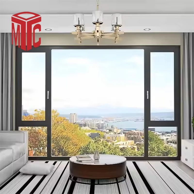 Low Cost Made White Broken bridge aluminum Material Doors and Windows