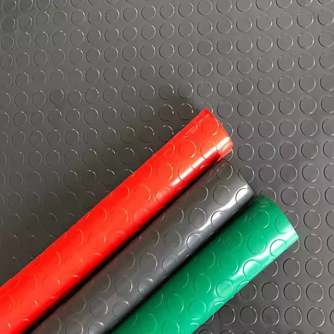 Chinese manufacturer wholesale 1.5mm~5.0mm Black Diamond checker coin Pattern Plastic bus floor Vinyl flooring PVC car mat roll