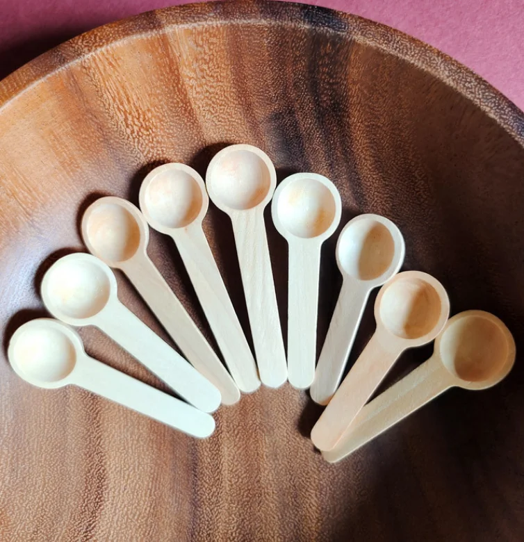 Wooden Coffee Spoon Coffee Scoop Measuring for Coffee Beans and Tea Home Kitchen Accessories