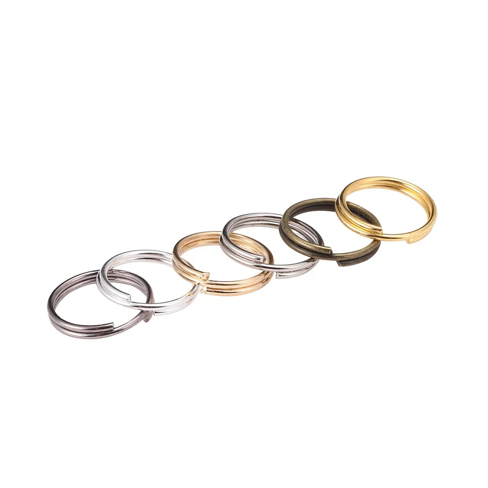 200pcs/lot 4 6 8 10 12 mm Open Jump Rings Double Loops Gold Silver Color Split Rings Connectors For Jewelry Making Supplies DiY