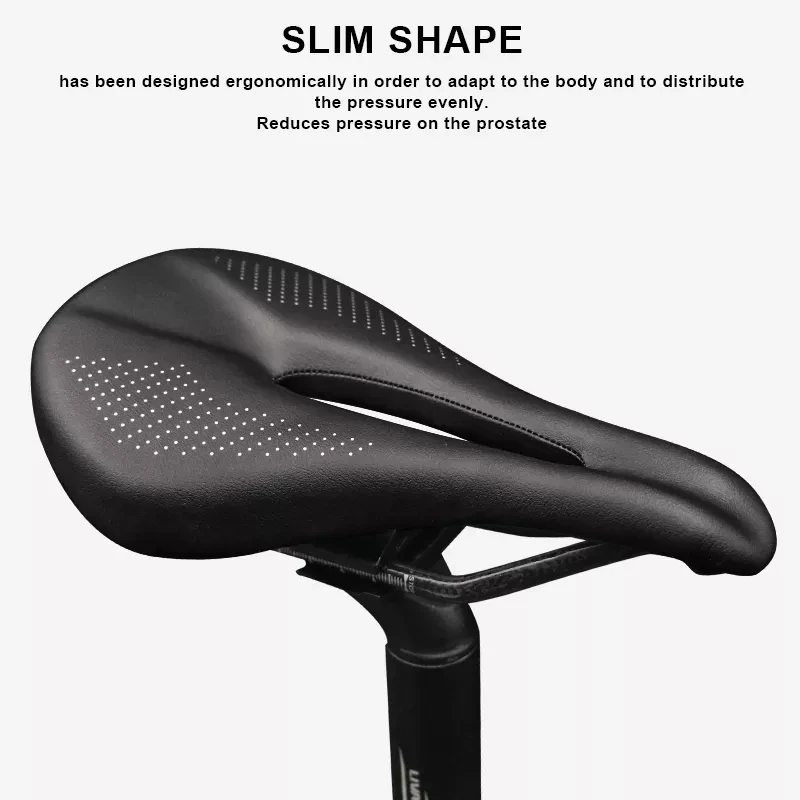 NEW Bike Pu+Carbon Fiber Rails Saddle Cycling Cushion MTB Saddle Trail Comfort Races Seat Road Mountain Bicycle Saddle For Man