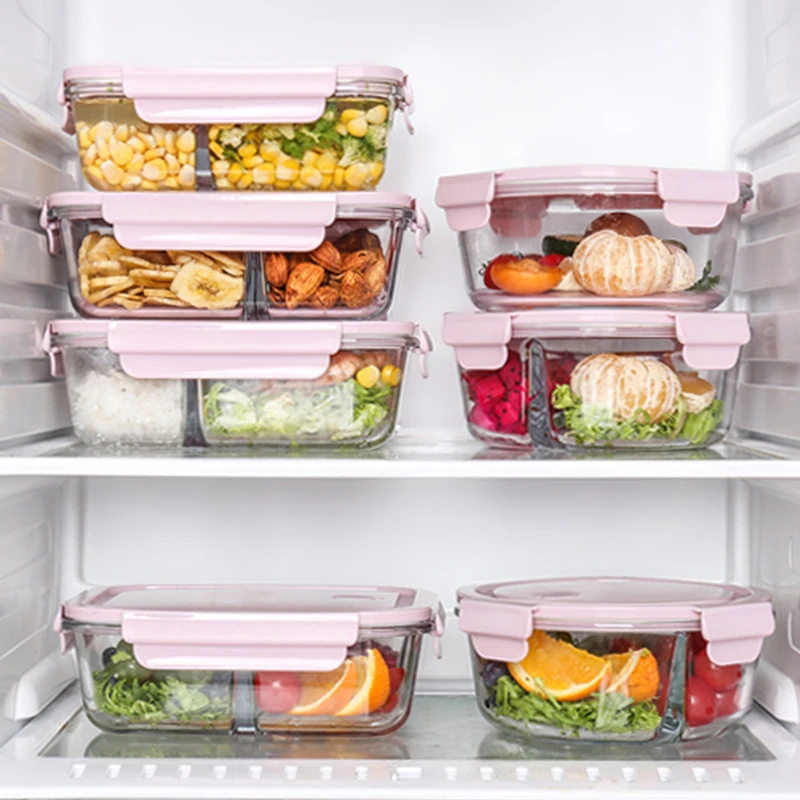 Wholesale Bento Box Adult Lunch Box 2 Compartments Microwave Heating Lunch Boxes Bento Leakproof