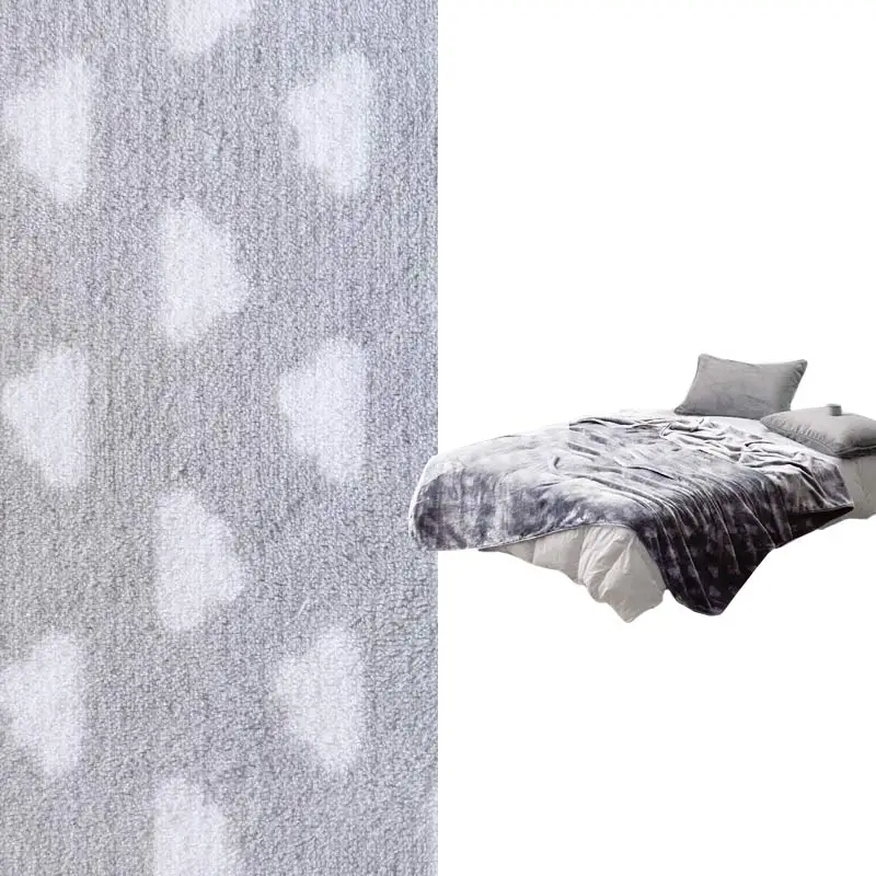 2023 new designer  Print Polyester Coral Fleece Double-sided Brushed fabric for Blanket and kids fabric