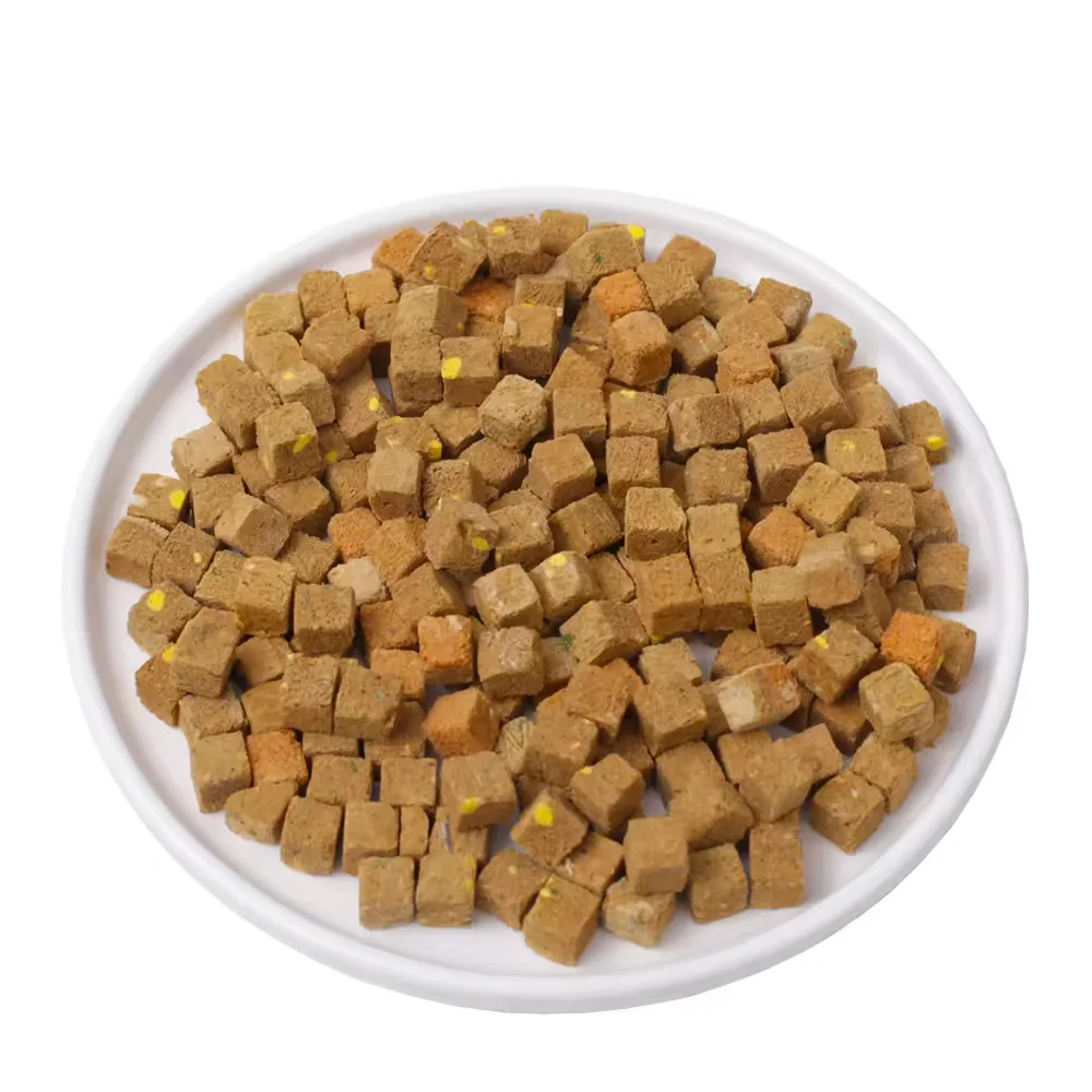 2024 Innovative New Pet Treats Freeze-Dried Salmon and Egg Yolk Premium Ingredients for Furry Friends