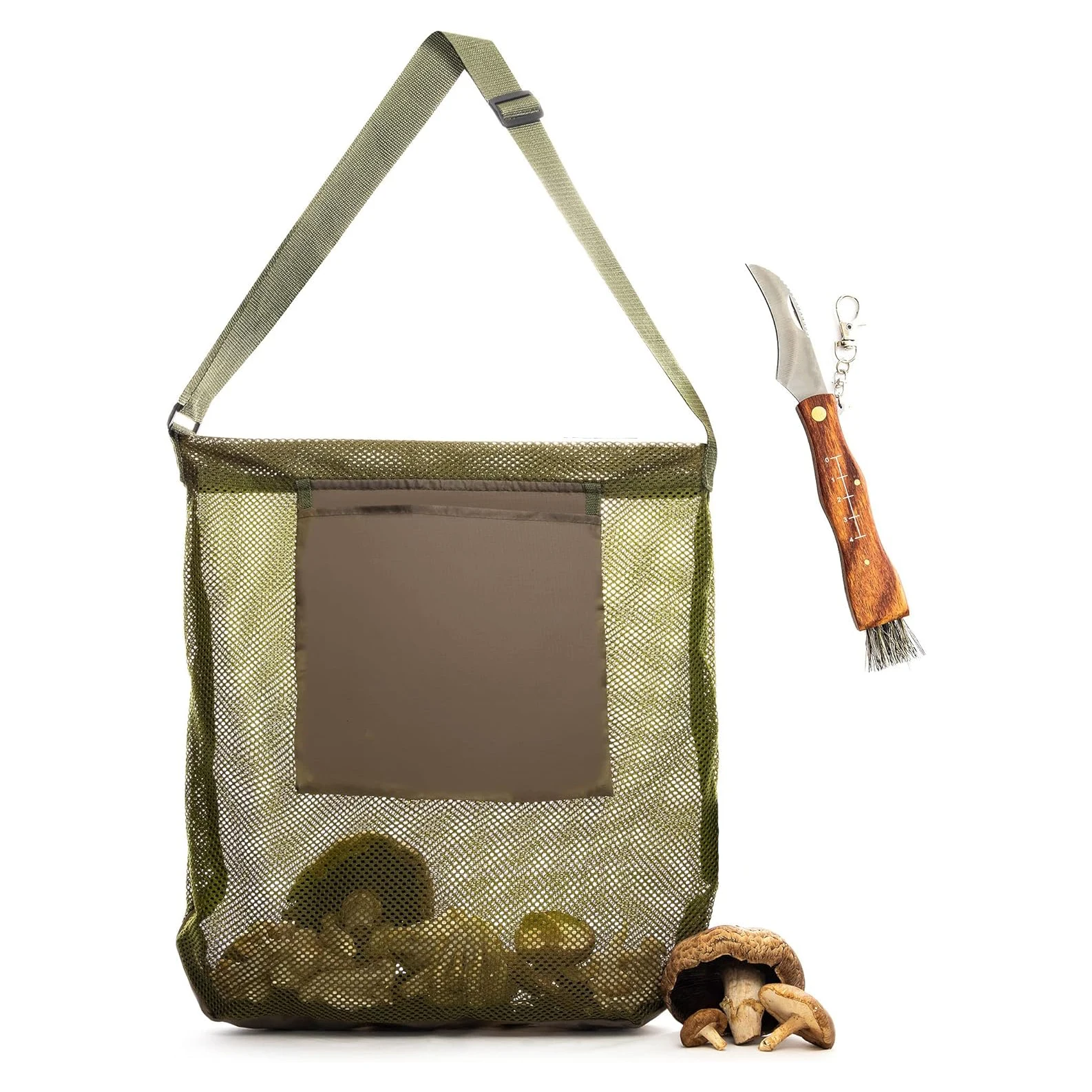 Набор для сбора пищи с сумкой и ножом мешок сморчков набор ловли грибов охоты на нож
