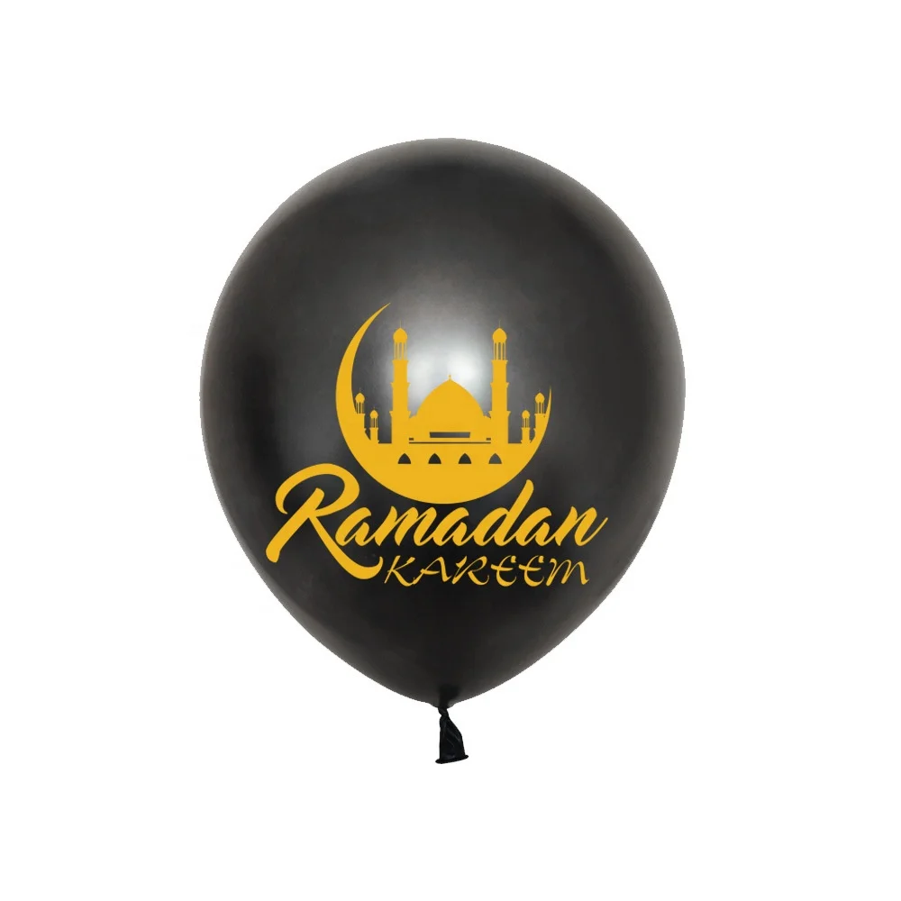 Ramadan Kareem Decoration Eid Mubarak Latex Balloons Eid Party Decor