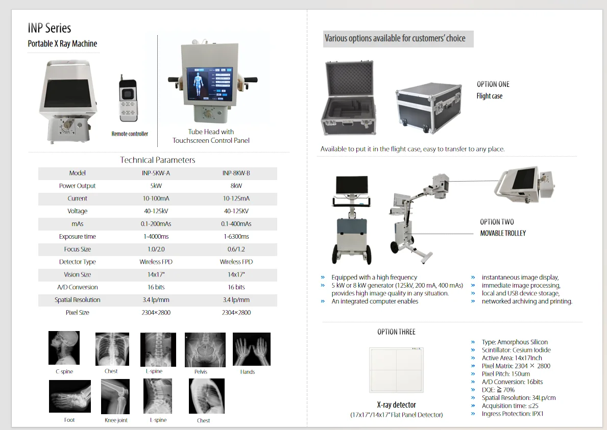 Wholesale 5KW 8KW Digital Portable X-Ray Machine Medical Equipment for Hospital Clinic Surgery Veterinary
