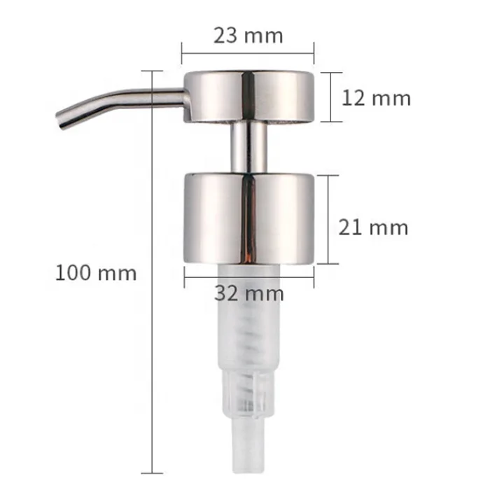 Brushed surface 304 stainless steel bubble foaming distribution pump lotion distributor