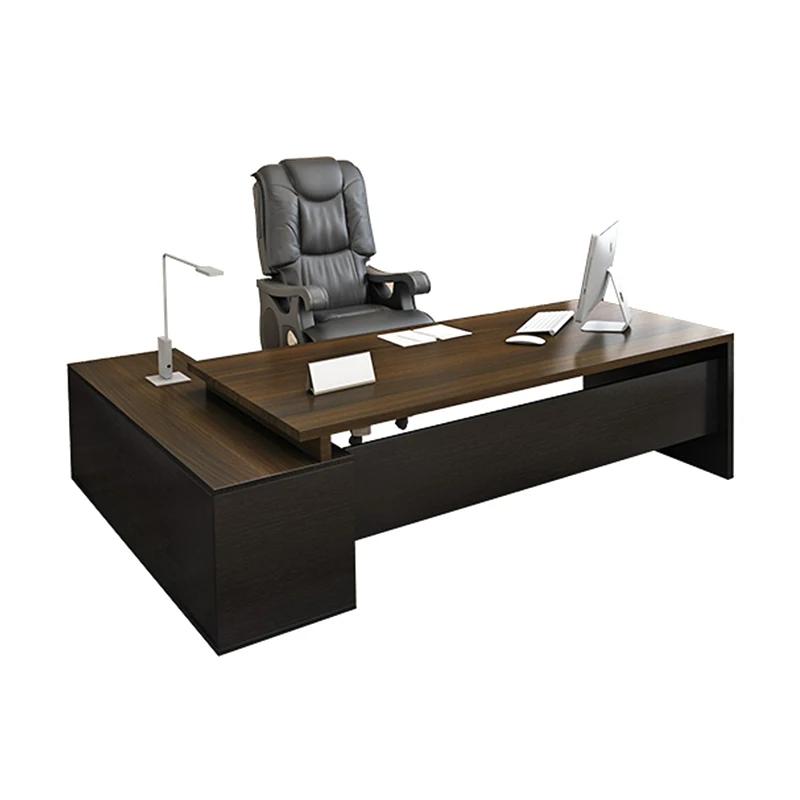 Office Furniture Simple And Modern Supervisor Manager Office Desk And Chair Combination President Single Boss Executive Desk
