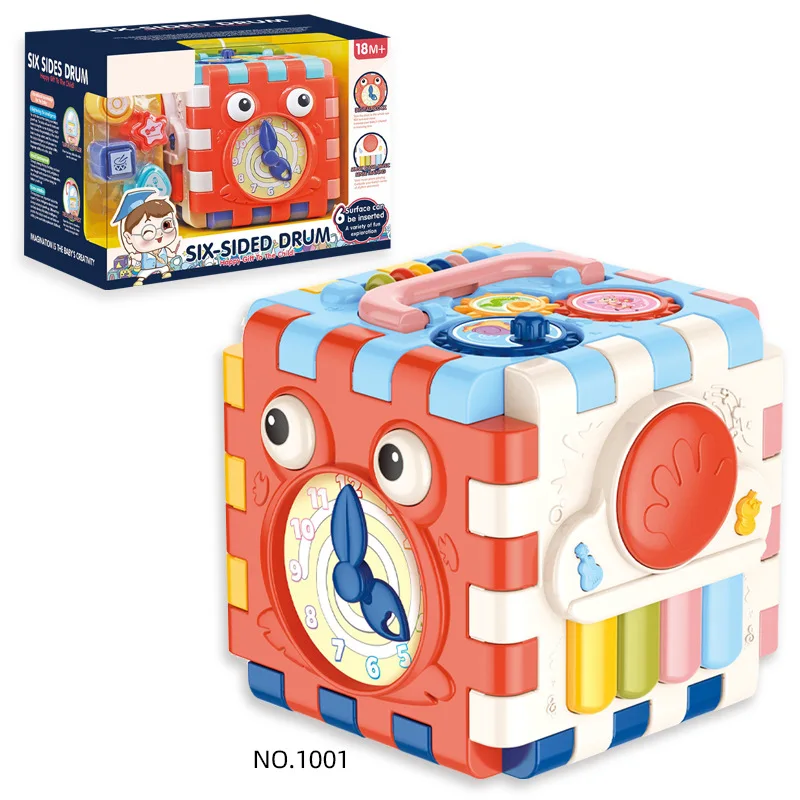 Wholesale Durable Blocks Multifunction Six Sided Drum Kids Learning Educational Toys