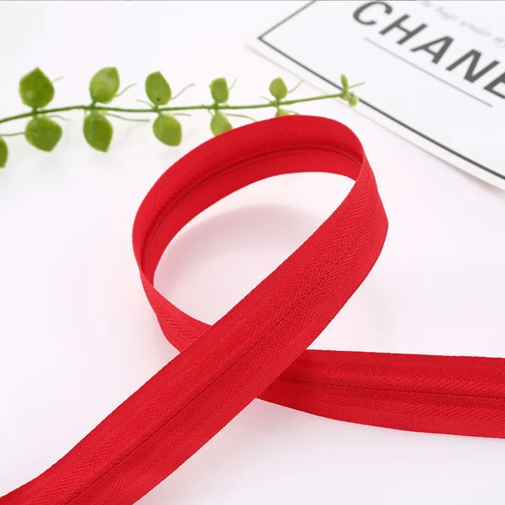 Spot color 3 nylon fabric edge invisible zipper skirt throw pillow women invisible zipper wholesale