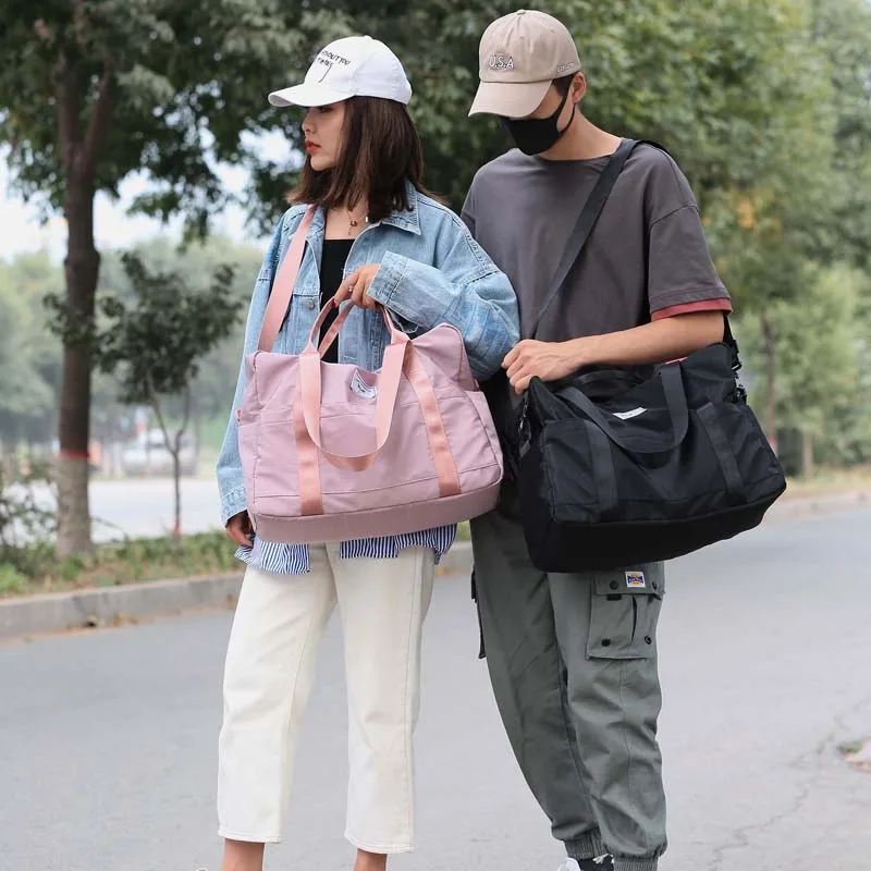 waterproof women men nylon travel duffle bag