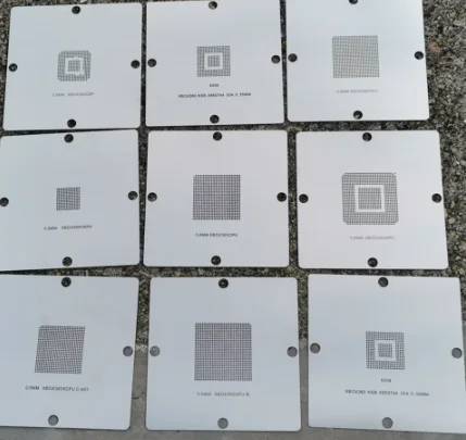 CPU GPU Stencils 9 pcs for XBOX360 CPU GPU Stencils 80x80 90x90mm BGA Reballing Station Game Console BGA IC Reballing Repair too