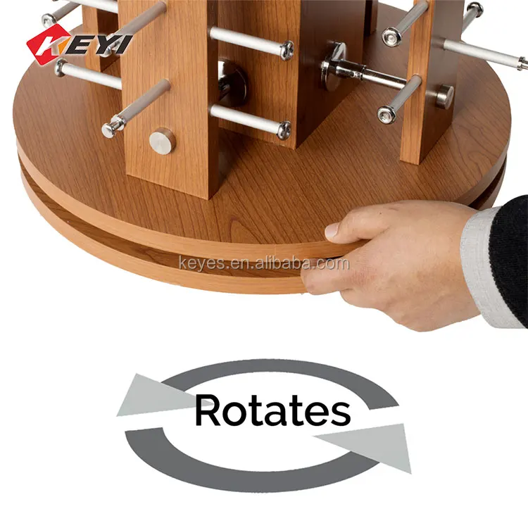 optical shop counter modern sunglass stand display retail rotating eyewear wood desktop display rack