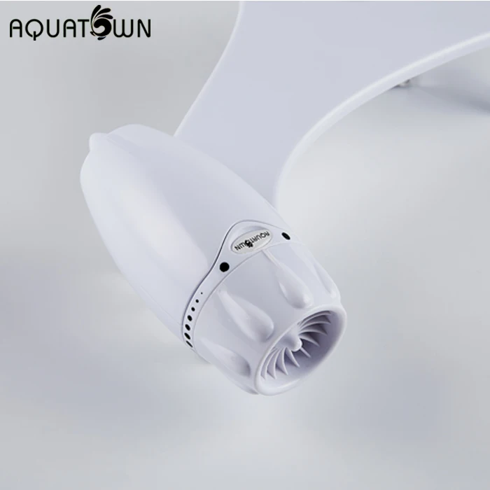 AQUATOWN Super Slim Dual Nozzles Toilet Bidet Attachment for Bathroom