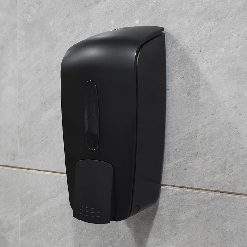 600ML Black ABS Plastic Manual Liquid Wall Mounted Wall-mount Soap Dispensers