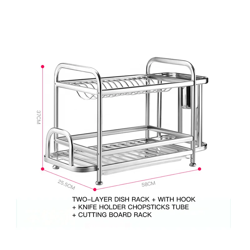 
Practical popular kitchen products stainless steel sink bowl rack 