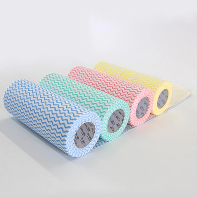 Wholesale Multipurpose Household Super Absorbent Kitchen Products Disposable Wiping Rag Roll Dish Washing Towel Cleaning Cloth
