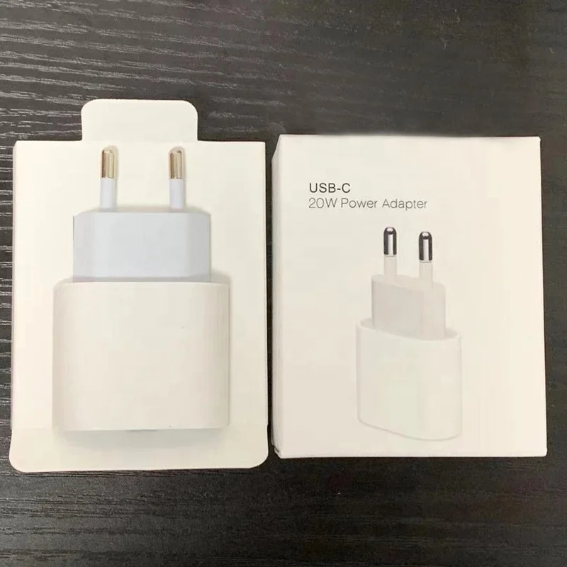 Us Eu Uk Plug 20W USB C Wall Charger Fast Charging USB PD Charger With Packing For Iphone 13 Charger 20W