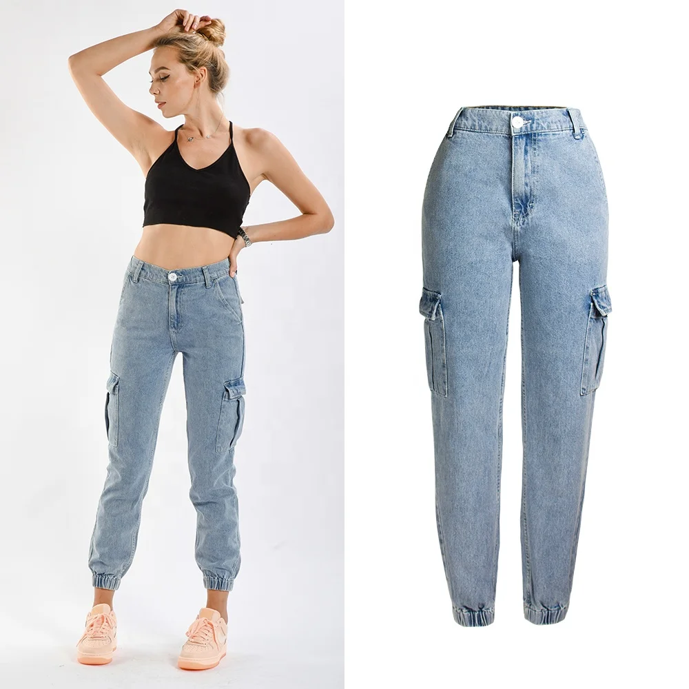 
China wholesale boyfriend jeans Women Street wear Hip Hop Baggy Jeans 