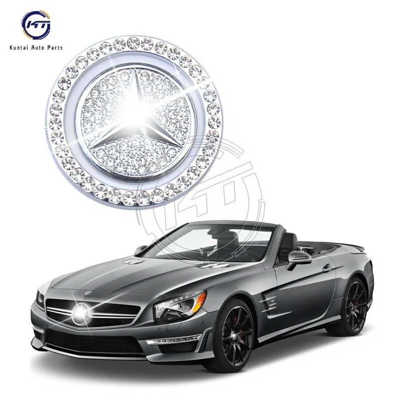 Car Interior Accessories Crystal Push To Start Button Cover For Mercedes Benz Start Engine Botton Cover