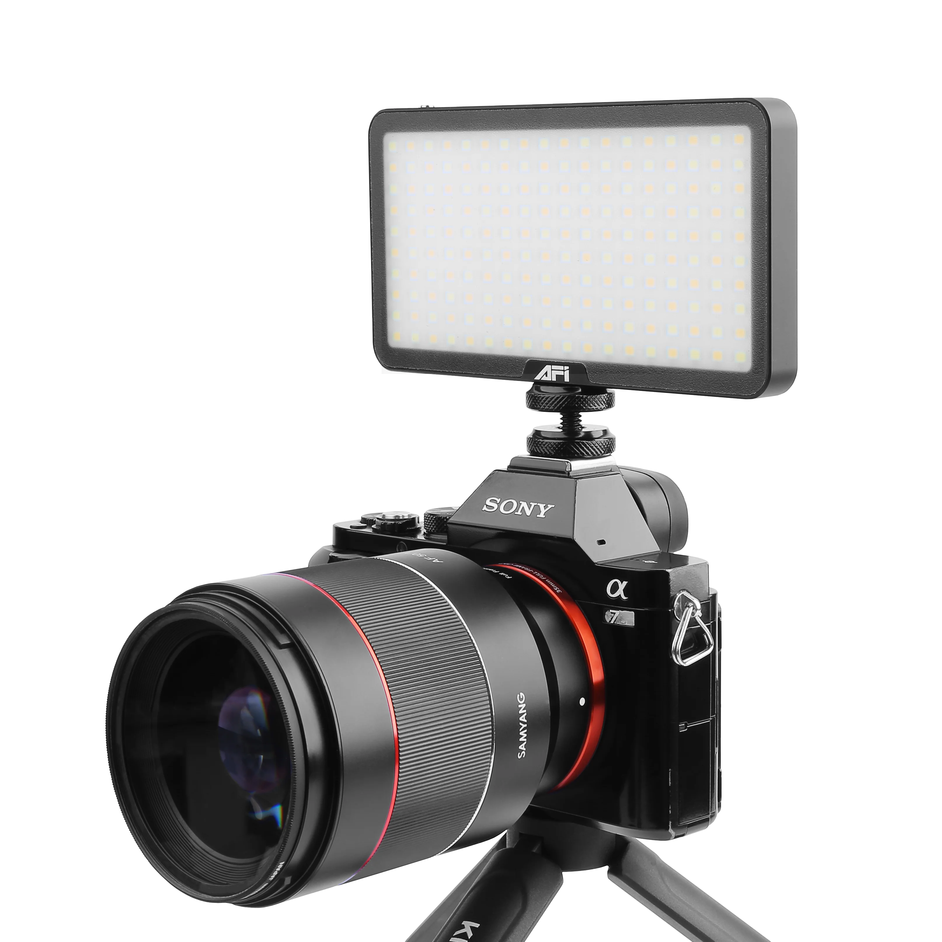 AFI LR-21 фон для фотосъемки на заполняющий свет камеры карманного размера небольшой видео светодиодные фонари двухцветный 3000K-6500K яркость