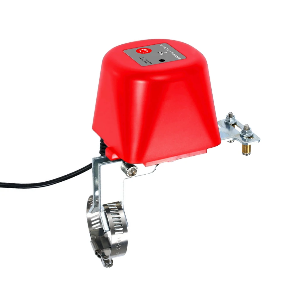 Factory Supply Tuya Wireless WIFI Smart Water Gas Valve APP Remotely Control Gas Pipeline Valve Switch Support Manual Control