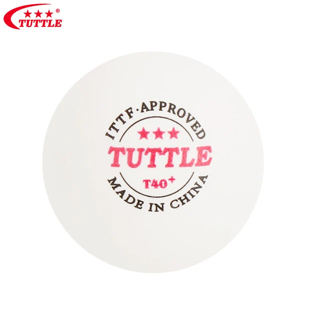 TUTTLE 6pcs/box Custom Professional Match 3 Stars  table tenni Ball Table Tennis Ball New Material ABS Plastic 40+ ITTF Approved