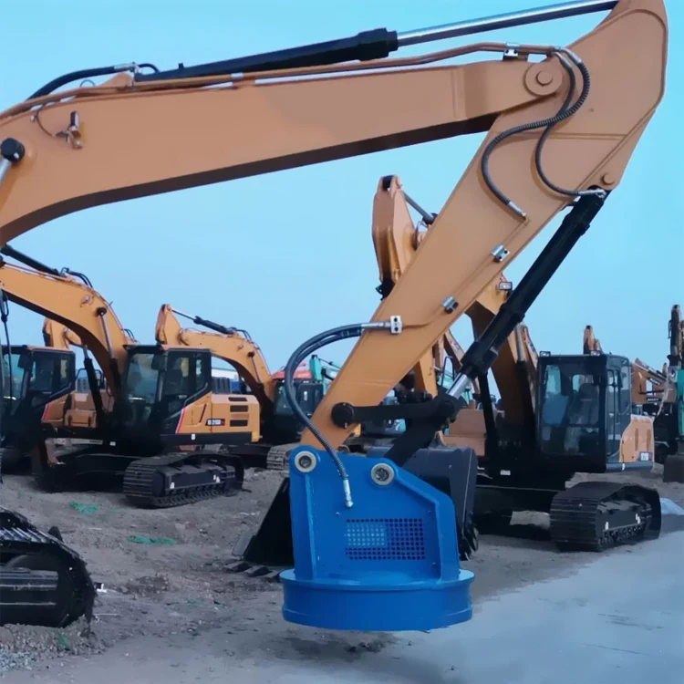 Hydraulic Magnet Lifting Magnet Lifter Installed On Excavator