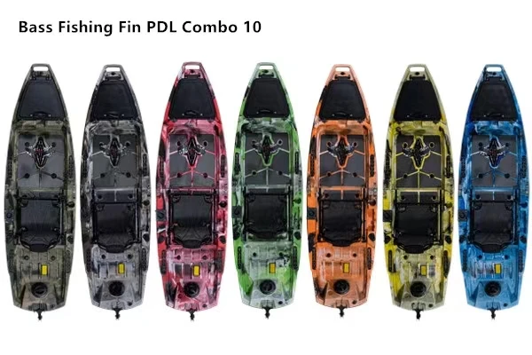 LSF Modular  Single 1 Person Plastic Pedal Drive Fishing Kayak  Boat  2 or 3 Sections   piece  Detachable electric accessory