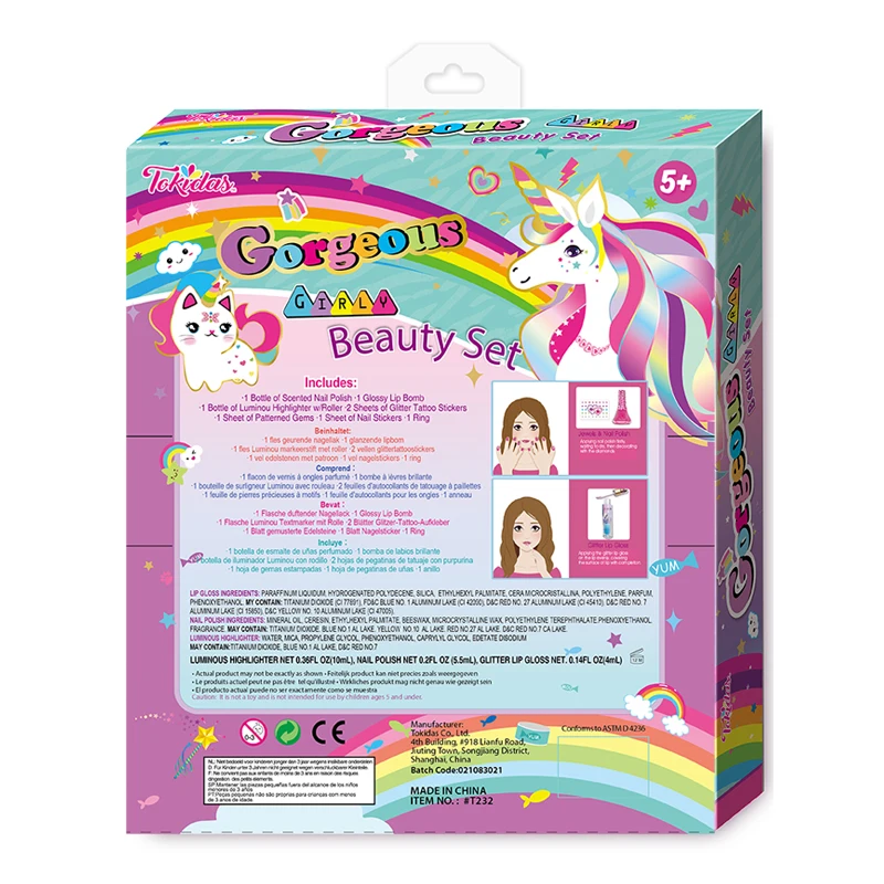 2023 Children makeup  Fashion nail art nail polish Makeup Toys body art waterproof temporary tattoo female body art tattoos