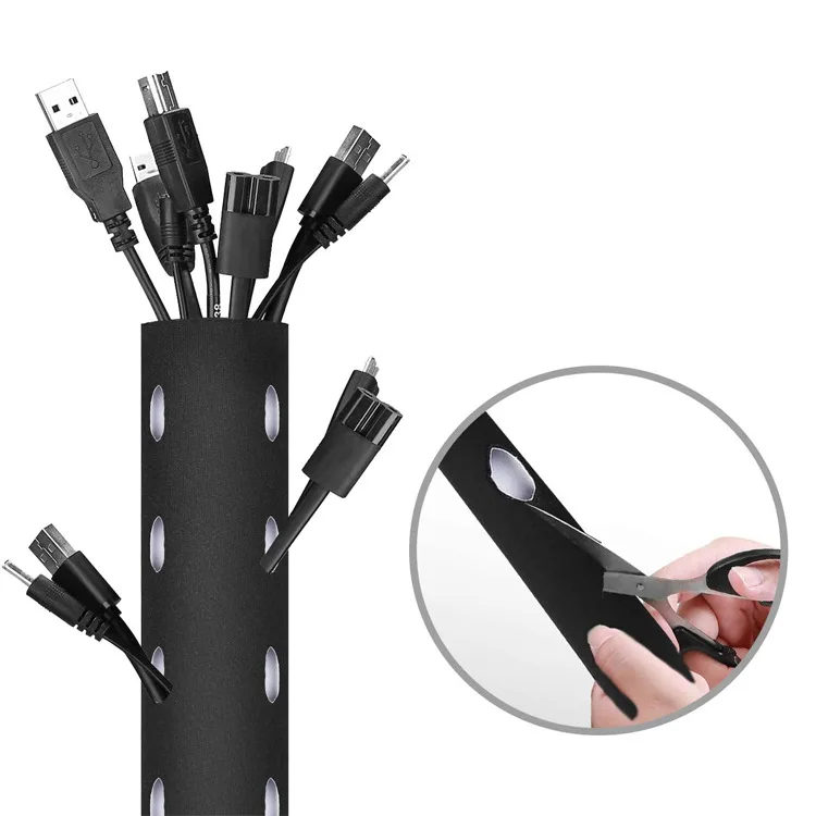 Молния шнур протектор Регулируемый Неопреновый кабельная втулка