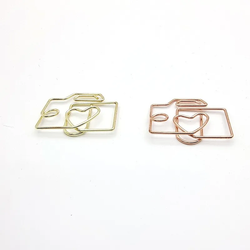 50 Piece Camera Shape Paper Clips,Funny Planner Clips for for Fun Office Supplies School Gifts Wedding Decoration