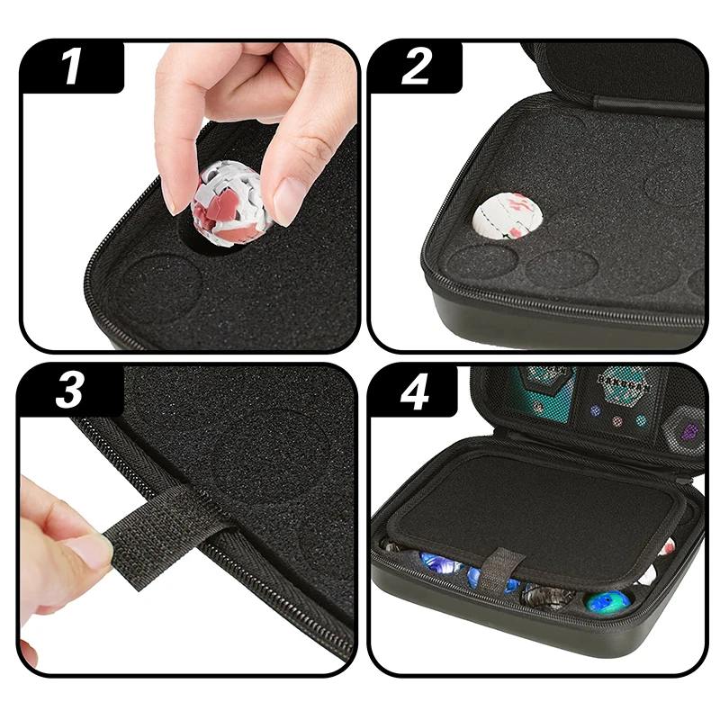 Custom Hard Shell Eva Toy Organizer Storage Foam Case For Bakugan Figures, Bakucores And Battle Figure Different Toys(Case Only)